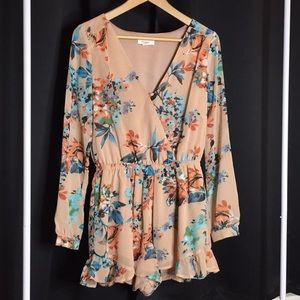 Blush Floral Romper